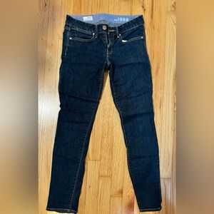 GAP 1969 dark wash ankle skinny  jeans